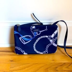 RALPH LAUREN canvas shoulder/crossbody bag